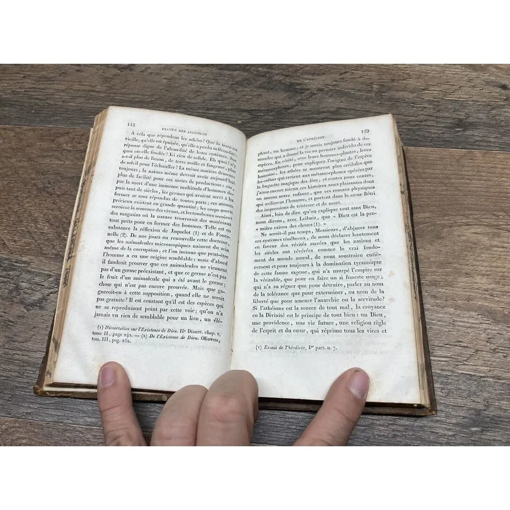 Defense du Christianisme, Frayssinous, 3 Volume Set Hardcover, 1836‎
